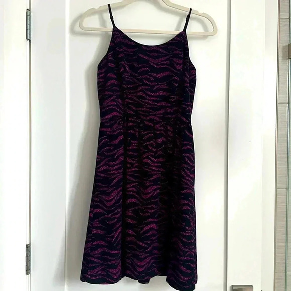 Purple and black spaghetti strap dress - Picture 1 of 7